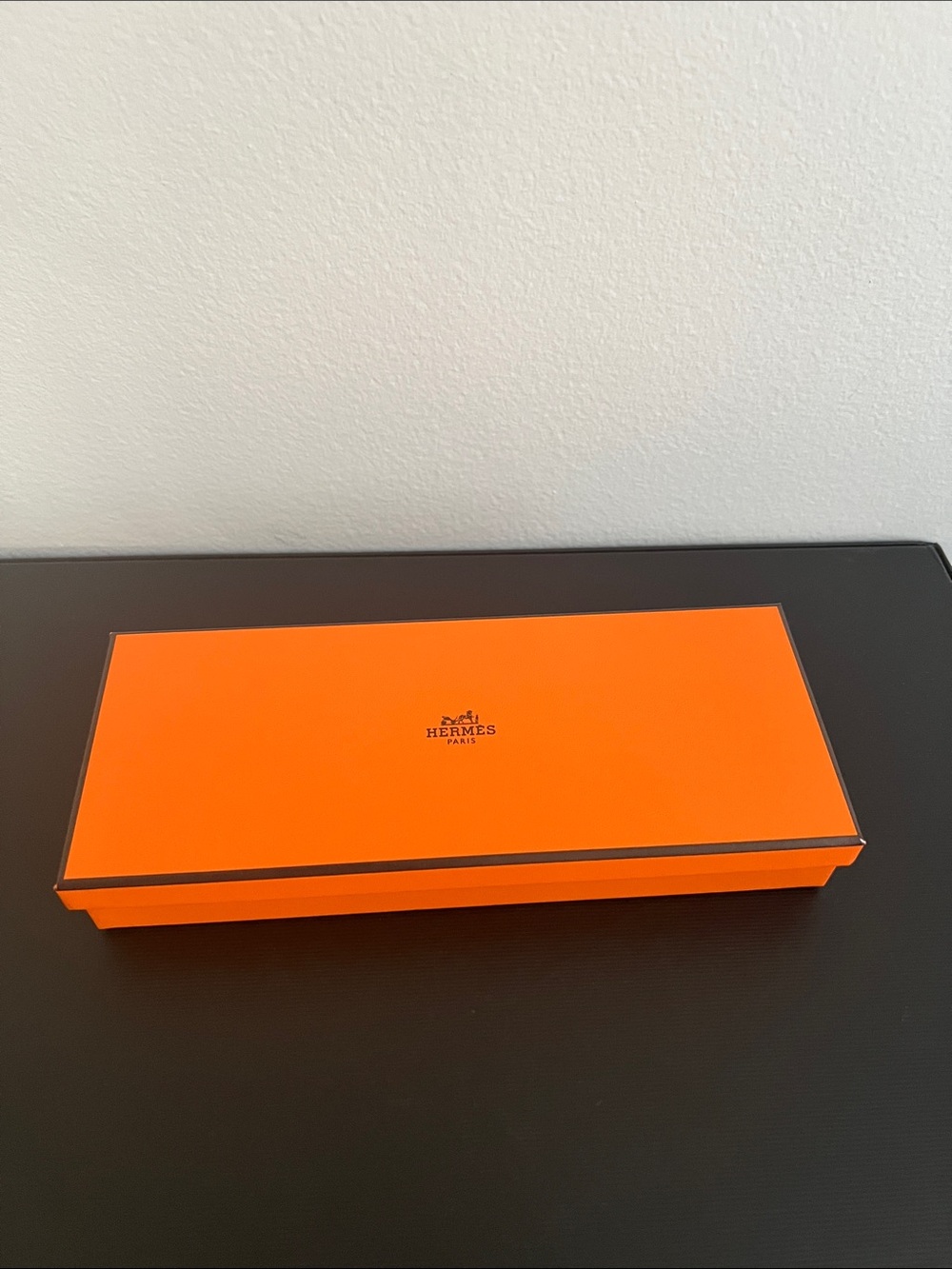 Hermes Orange Tie Box